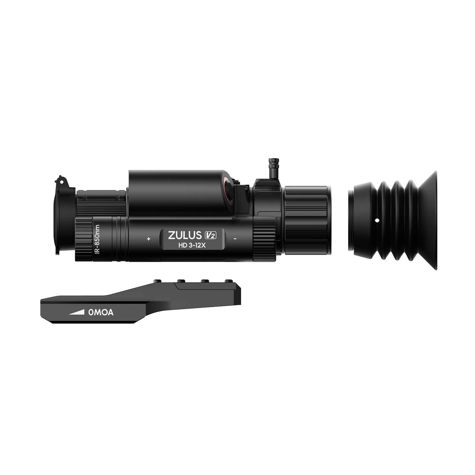 ZHD312R V2 - ZULUS HD 3-12X V2 Digital Night Vision Scope with Laser Rangefinder and Ballistic Calculator - Image 7
